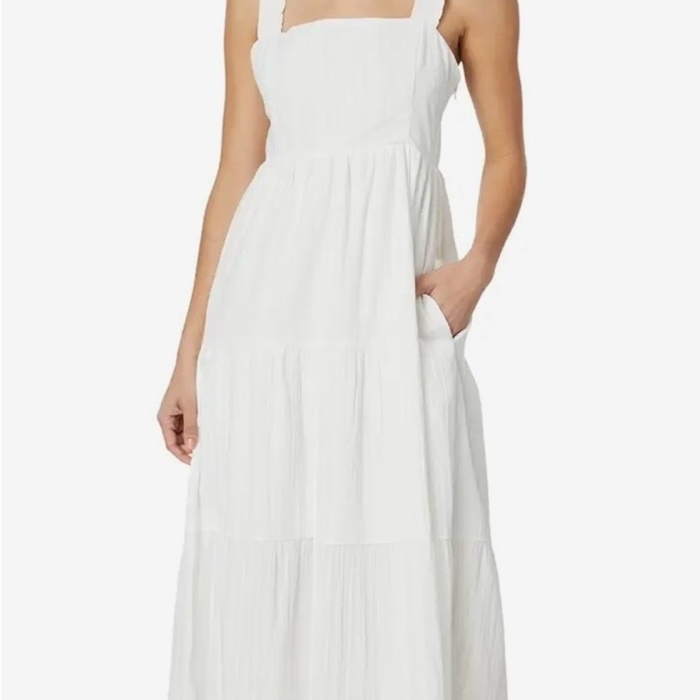 NWT Paige Ginseng white maxi dress size 14